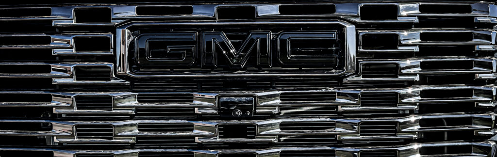 GMC blacked out emblem 