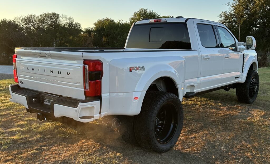 Platinum Perfection on this 2024 Ford F-450 Super Duty brought to you by Truxx