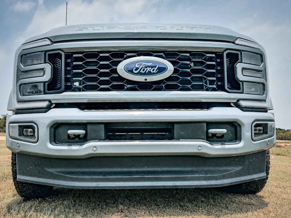 Enhance Your 2024 Ford F450 Limited with Glacier Grey Metallic Trim by