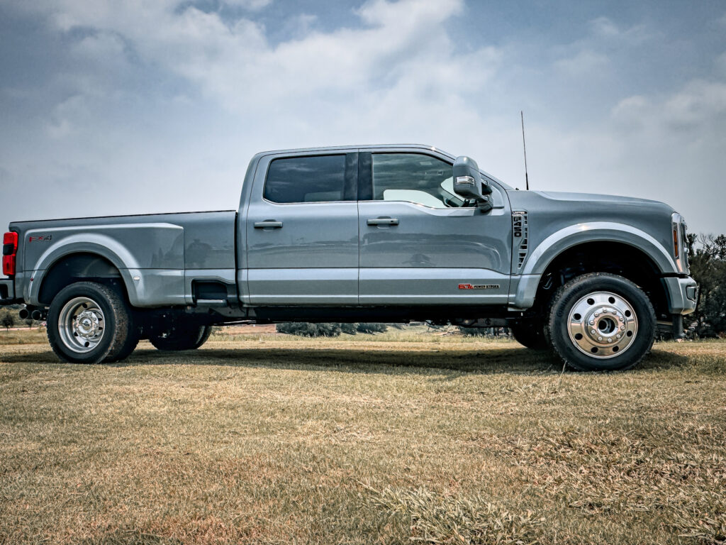 Enhance Your 2024 Ford F450 Limited with Glacier Grey Metallic Trim by