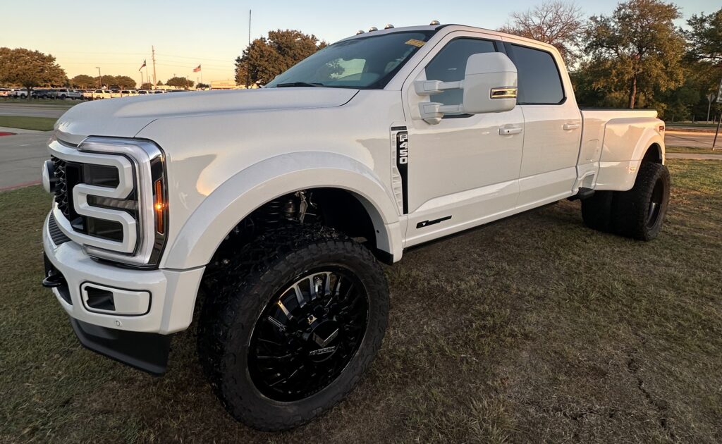 Platinum Perfection on this 2024 Ford F-450 Super Duty brought to you by Truxx