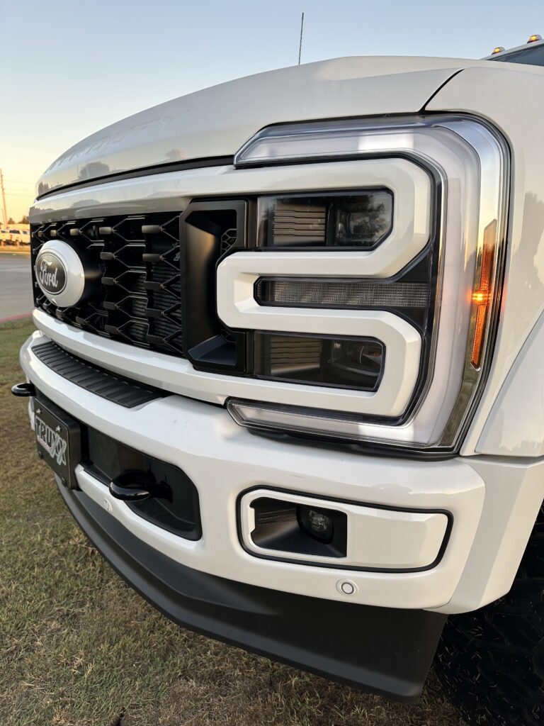 Platinum Perfection on this 2024 Ford F-450 Super Duty brought to you by Truxx