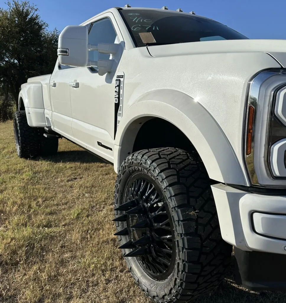 2024 Ford F450 Platinum Dually, expertly customized by Truxx Outfitters.