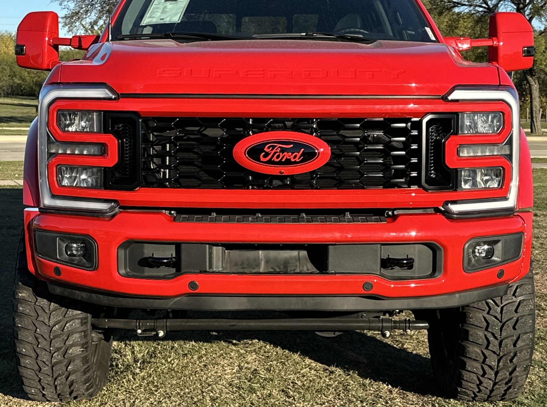 2024 Ford F450 Platinum Full Chrome Delete Custom Color Matched Painted trim